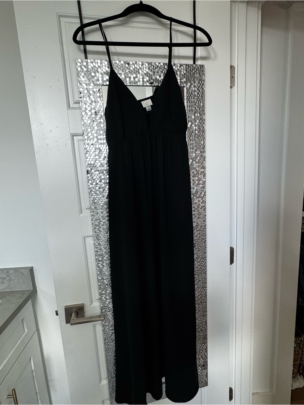A New Day Black Spaghetti Strap Maxi Dress